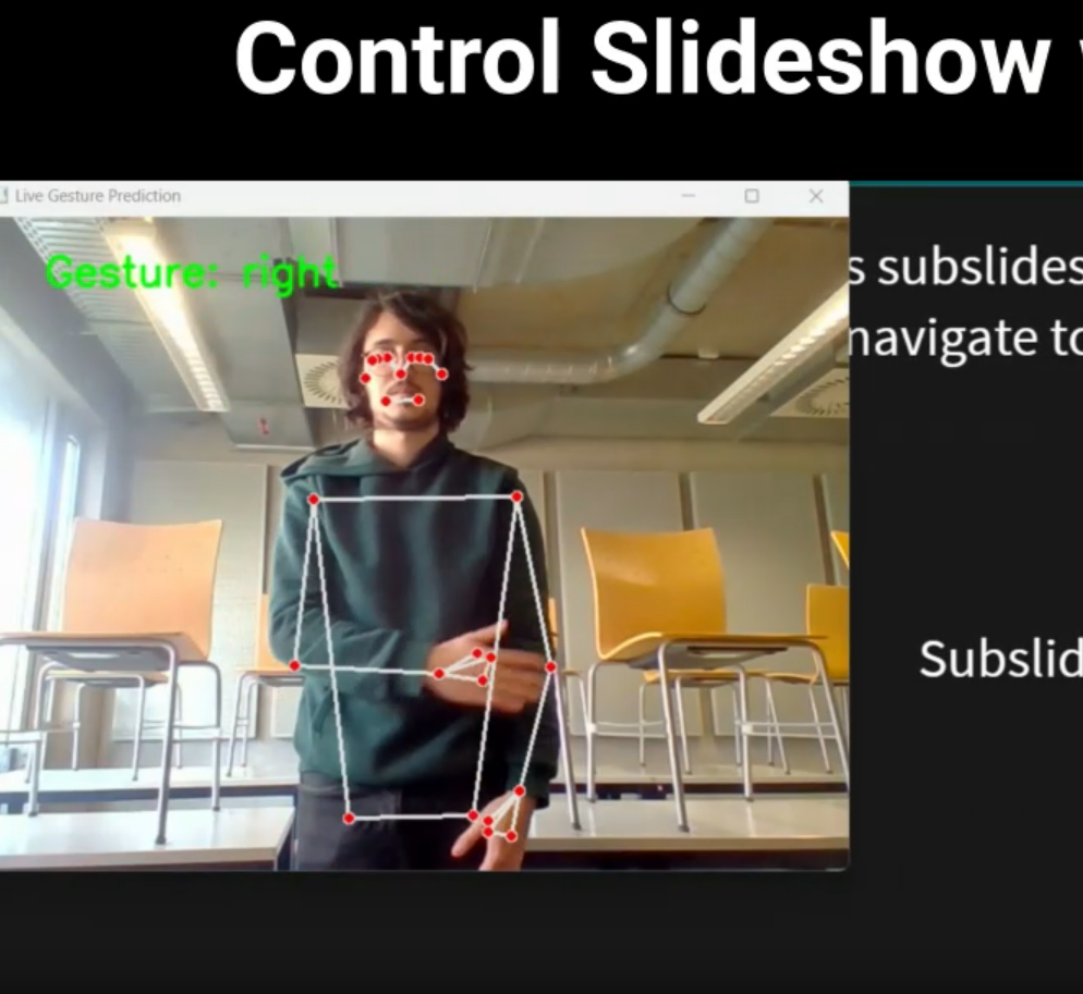 Gesture-Based ML Slideshow
